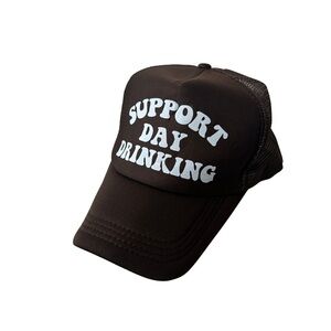 Black and White Trucker Cap - Day Drinking